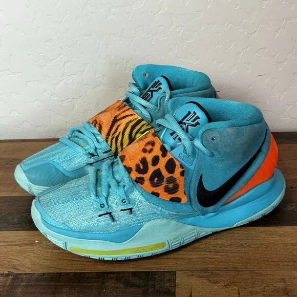 Nike Kyrie 6 Oracle Aqua Sneakers Size Youth 5 (GS) Shoes BQ5599 Basketball Blue
