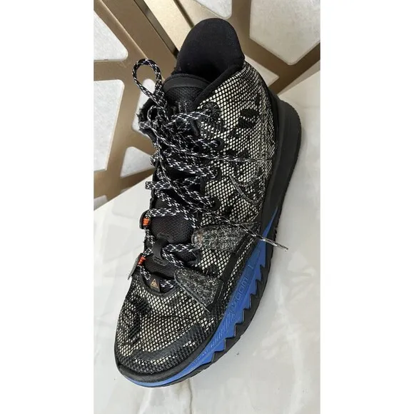 Nike Kyrie 7 Grind Mens sz 8 Black/Blue CQ9326-007 Basketball Sneakers Shoes