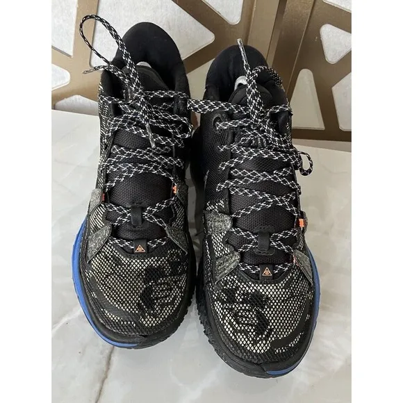 Nike Kyrie 7 Grind Mens sz 8 Black/Blue CQ9326-007 Basketball Sneakers Shoes