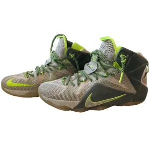 Nike Lebron 12 Mens Basketball Shoes Gray/Volt Size 9.5 US