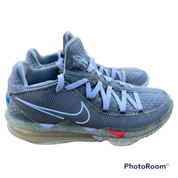 Nike LeBron 17 XVII Low Particle Grey Shoes James Gray Gym‎ CD5007-004 9.5