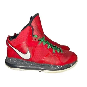 Nike LeBron 8 V/2 Christmas 7Y 431888-600 Red Basketball Kids Sneakers