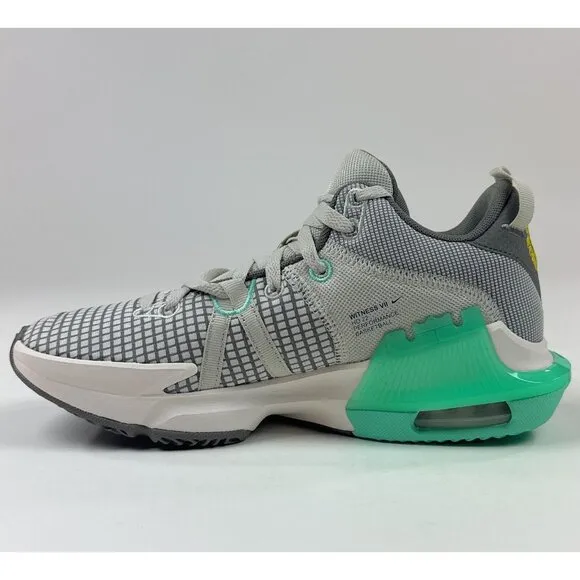 Nike Lebron Witness 7 Mens Size 8 Pewter Flat Mint Low Shoes Sneakers DM1123-006