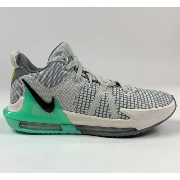 Nike Lebron Witness 7 Mens Size 8 Pewter Flat Mint Low Shoes Sneakers DM1123-006