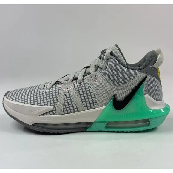 Nike Lebron Witness 7 Mens Size 8 Pewter Flat Mint Low Shoes Sneakers DM1123-006