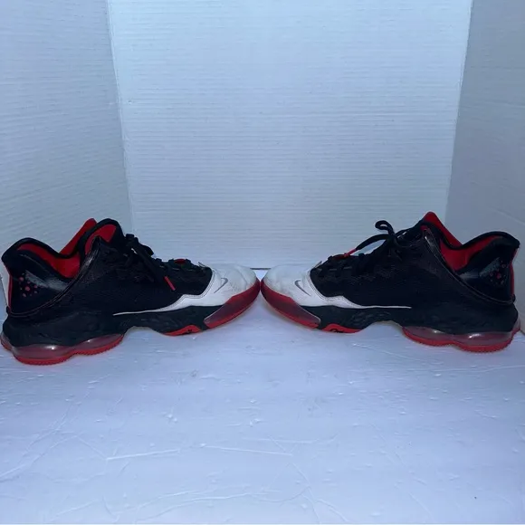 Nike LeBron XIX 19 Low Bred DH1270-001 Black Red Basketball Shoes Men’s- Size 12