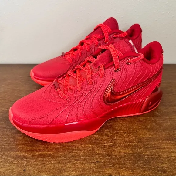 NIKE LEBRON XXI 21 MEN'S BASKETBALL SHOES Crimson/Gym Red HF5951-600 sz 8
