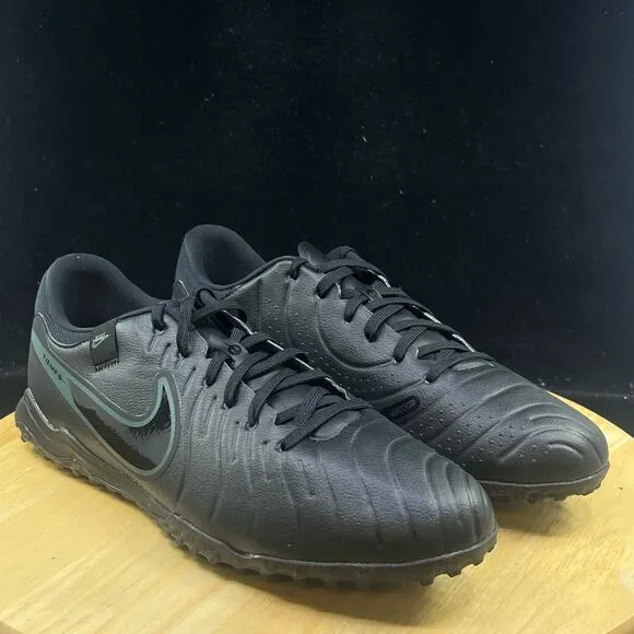 Nike Men Tiempo Legend 10 Aca TF  Soccer Black Futsal Boot  DV4342-002 12 New