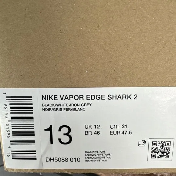 Nike Men Vapor Fastflex Football Cleat Shoes US Size 13 - Black W/box