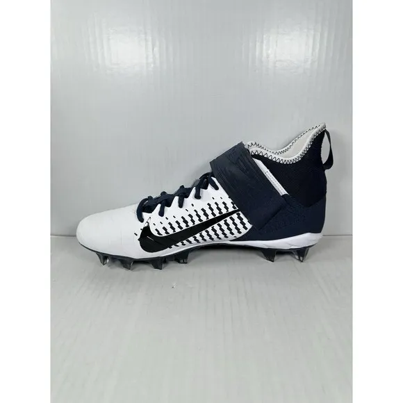 Nike Men’s 12 Alpha Menace Pro 2 MID Football Cleats BV3945-102 Navy White
