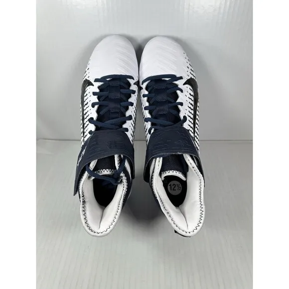 Nike Men’s 12 Alpha Menace Pro 2 MID Football Cleats BV3945-102 Navy White