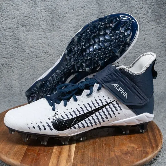 Nike Mens 15 Alpha Menace Pro 2 MID Football Cleats BV3945-102 Midnight Navy NEW