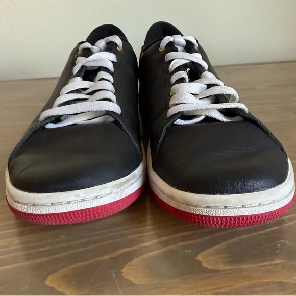 Nike‎ Men’s 8.5 Black Red Air Jordan 1 Centre Court Sneakers Tennis Shoes