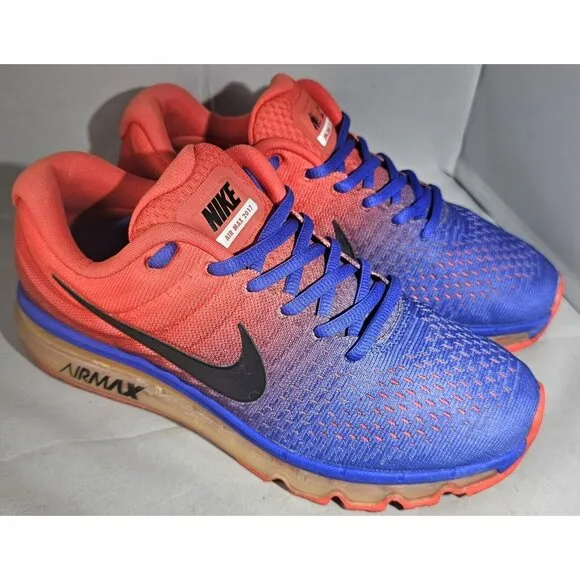 Nike Men's Air max 2017 Red/Royal Blue/Black Size 8