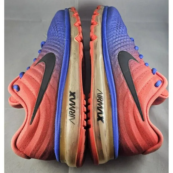 Nike Men's Air max 2017 Red/Royal Blue/Black Size 8