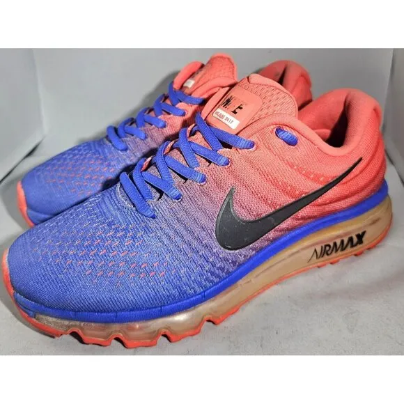 Nike Men's Air max 2017 Red/Royal Blue/Black Size 8