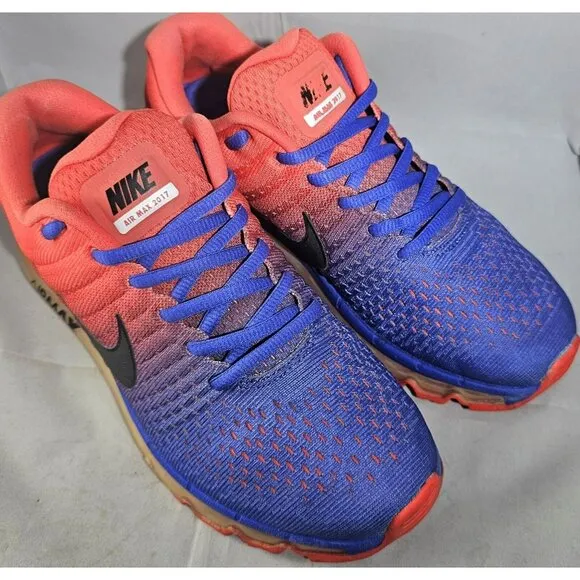 Nike Men's Air max 2017 Red/Royal Blue/Black Size 8