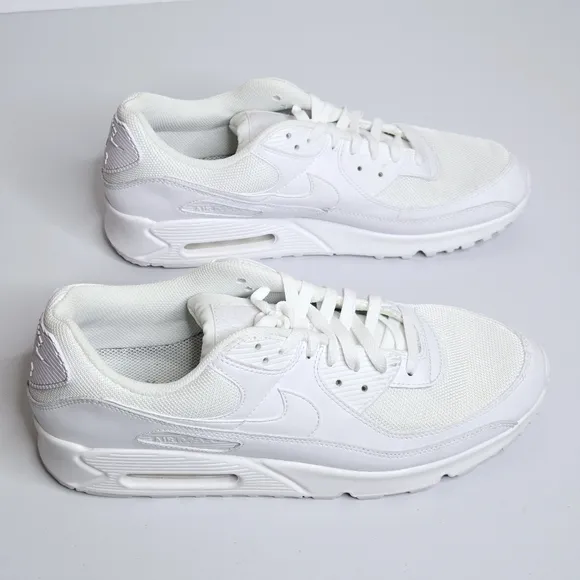 Nike Men's Air Max 90 White Sneaker Athletic Shoes Sz 14 CN8490-100