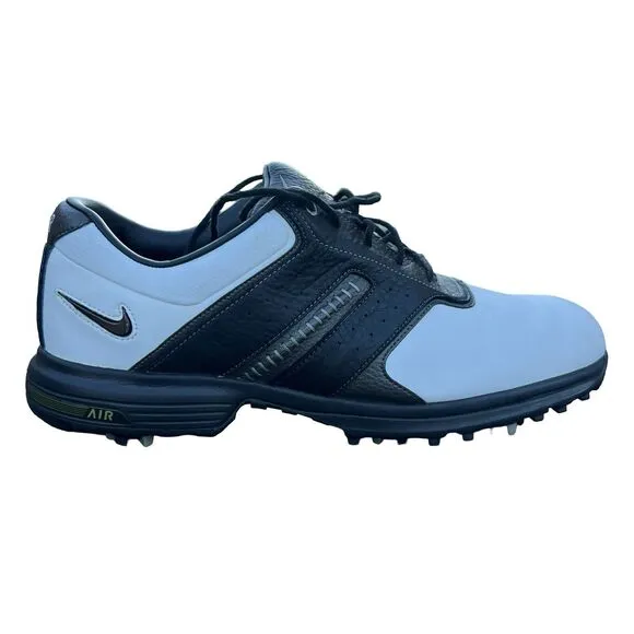 Nike Men's Air Tour Saddle II White/ Silver/ Black Golf Shoes Size US 11.5