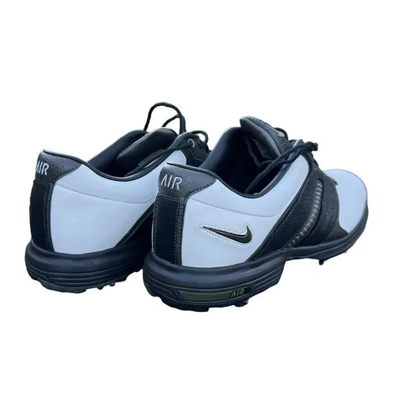 Nike Men's Air Tour Saddle II White/ Silver/ Black Golf Shoes Size US 11.5
