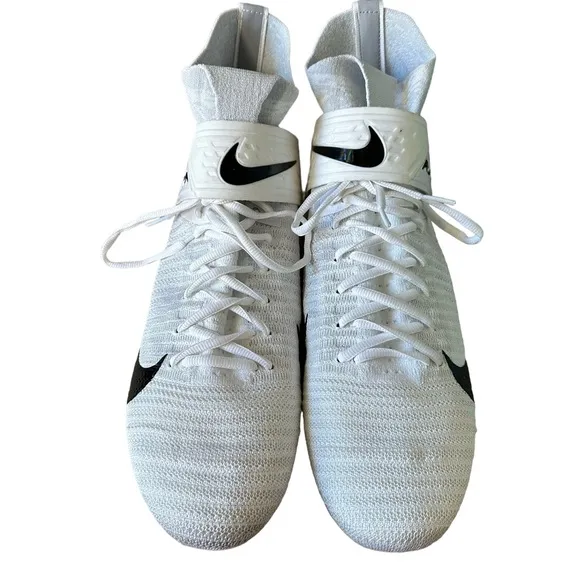 Nike Men’s Alpha Menace Elite 2 Football Shoes White/Black Size 11.5