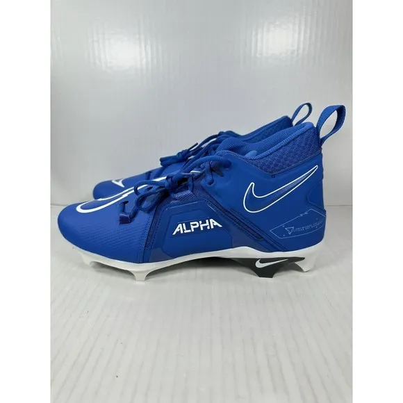 Nike Mens Alpha Menace Pro 3 Football Cleats Size 10.5 Royal Blue CT6649-414 NEW