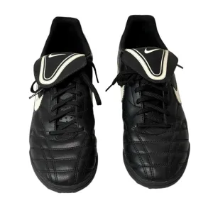 Nike Men's Black Tiempo Soccer Shoes - SIZE 8 - BLK/WHT - EXCELLENT CONDITION