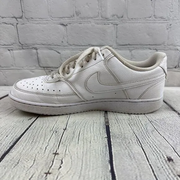 Nike Men’s Court Vision Low Size 8.5 Triple White DH2987-100