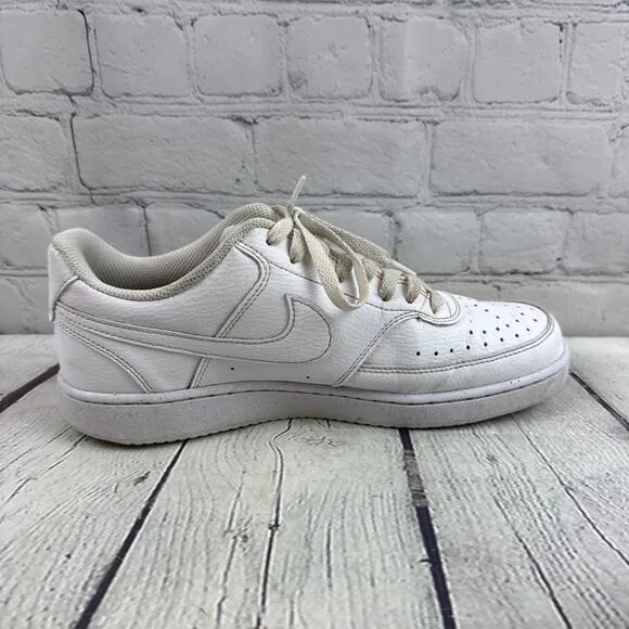 Nike Men’s Court Vision Low Size 8.5 Triple White DH2987-100