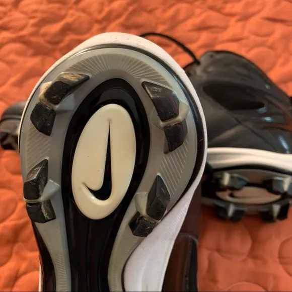 Nike Mens Football/Rugby Cleats black and Nike bag shoes 11.5
