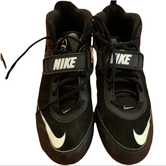 Nike Mens Football/Rugby Cleats black and Nike bag shoes 11.5