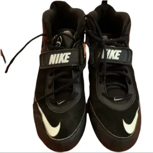 Nike Mens Football/Rugby Cleats black and Nike bag shoes 11.5