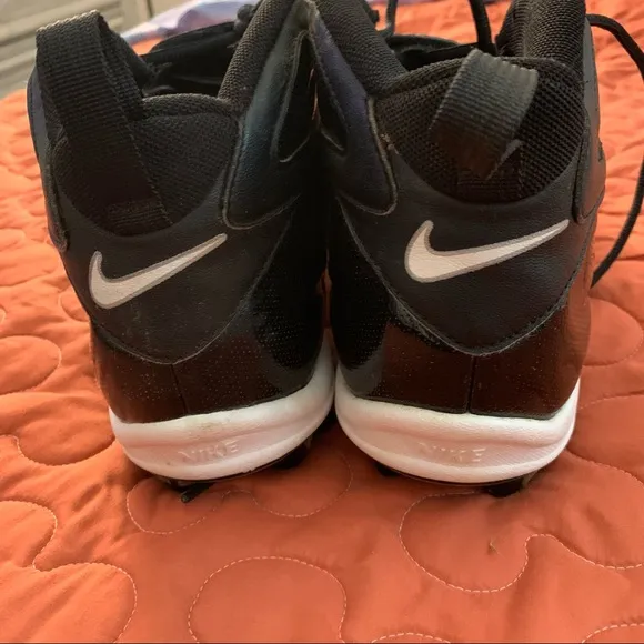 Nike Mens Football/Rugby Cleats black and Nike bag shoes 11.5