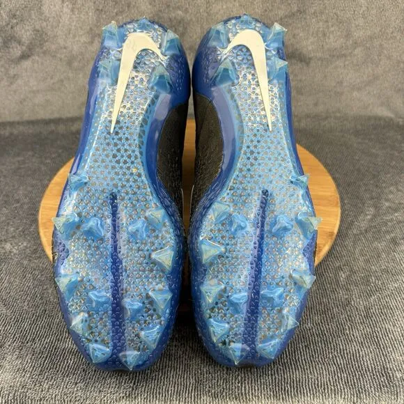 Nike Mens Force Savage Elite TD Size 11.5 Black Blue Football Cleats Shoes