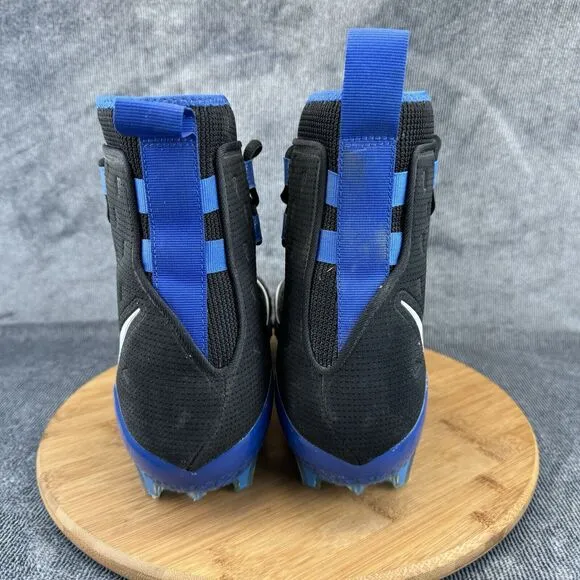 Nike Mens Force Savage Elite TD Size 11.5 Black Blue Football Cleats Shoes
