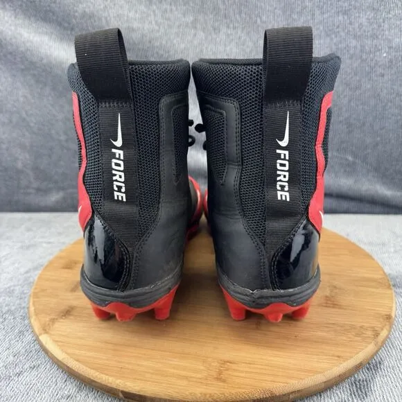 Nike Mens Force Savage Size 10 Cleats Red Black Football Training Shoes