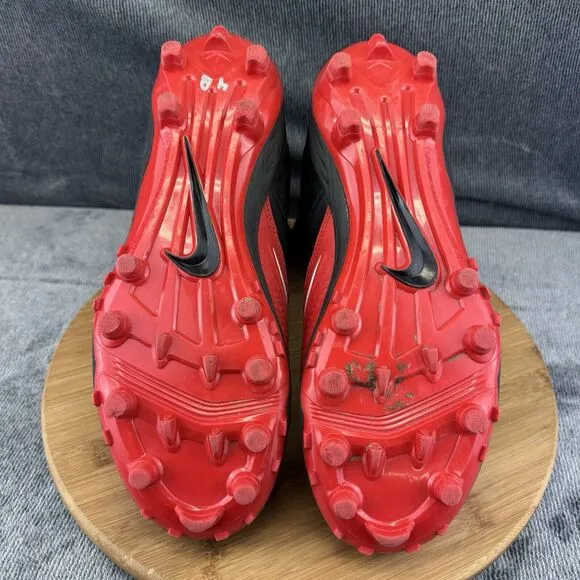 Nike Mens Force Savage Size 10 Cleats Red Black Football Training Shoes