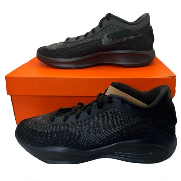 Nike Men's G.T. Hustle Academy Triple Black Athletic Basketball Sneakers Size 11