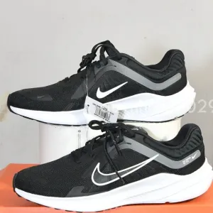 Nike Men's Quest 5 Road Running Shoes - Black/White DD0204-001