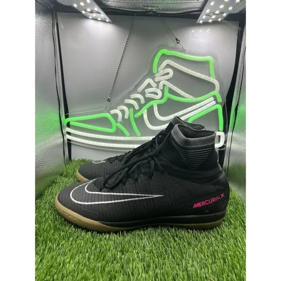 Nike Mens Rare Mercurialx Proximo II IC  831976 009 Black Soccer Shoes Size 9.5