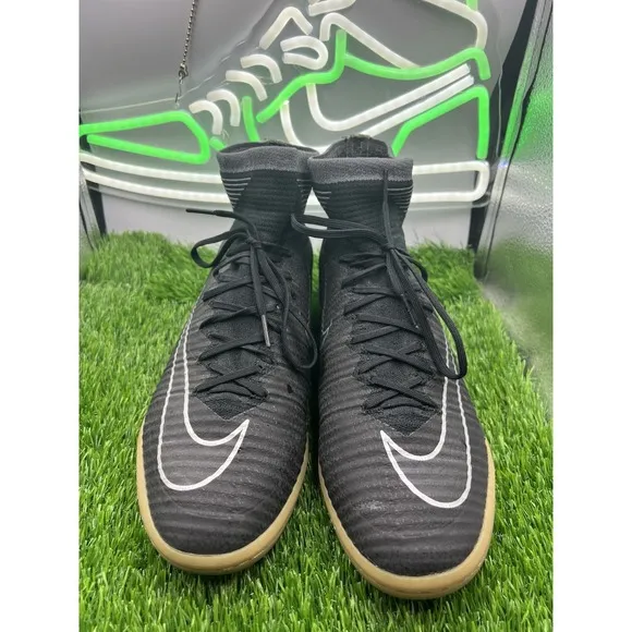 Nike Mens Rare Mercurialx Proximo II IC  831976 009 Black Soccer Shoes Size 9.5
