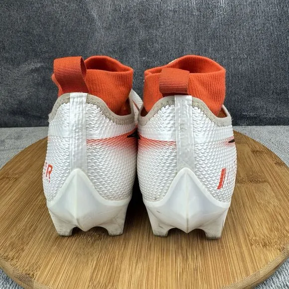 Nike Mens Vapor Edge Pro 360 CC6 Size 10.5 Cleats White Orange Football Sneakers