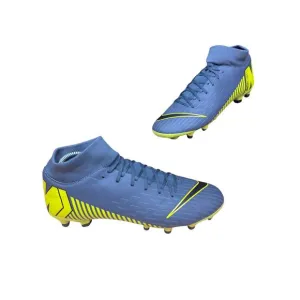 Nike Mercurial‎ Superfly 6 Academy FG Soccer Cleats Shoes Thunder Gray Yellow 8