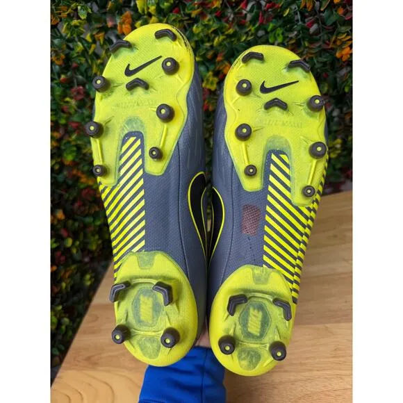 Nike Mercurial‎ Superfly 6 Academy FG Soccer Cleats Shoes Thunder Gray Yellow 8