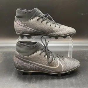 Nike Mercurial Superfly 7 Club FG/MG AT7949-010 Mens Sz 6.5 Black Soccer Cleats