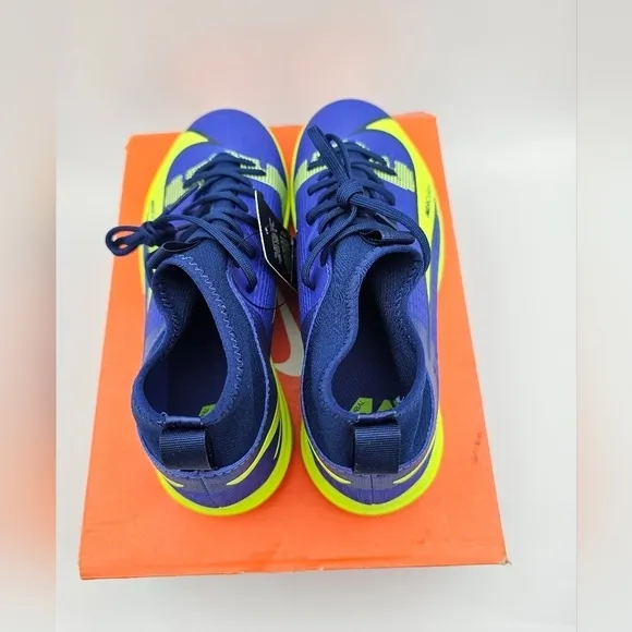 Nike Mercurial Superfly 8 Academy IC GS 'Lapis Volt' Soccer Shoes Size 4Y