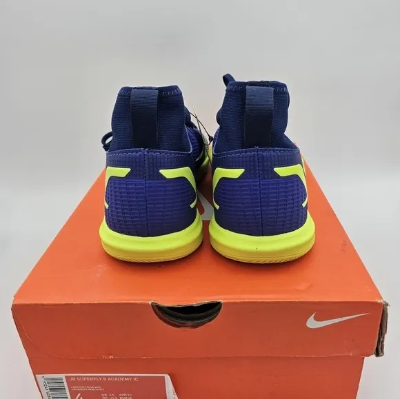 Nike Mercurial Superfly 8 Academy IC GS 'Lapis Volt' Soccer Shoes Size 4Y