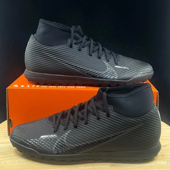 Nike Mercurial Superfly 9 Club TF Soccer Shoes Mens Size 8.5 Black DJ5965 001