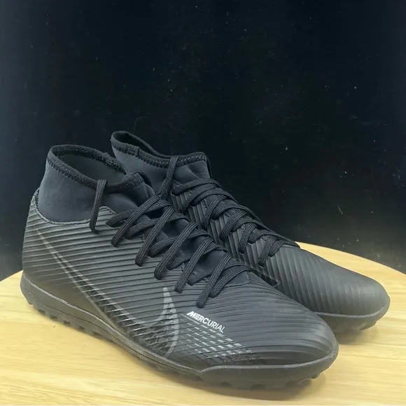 Nike Mercurial Superfly 9 Club TF Soccer Shoes Mens Size 8.5 Black DJ5965 001
