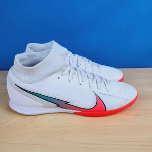 Nike Mercurial Vapor 13 Academy IC‎ Size 13 White/Flash Soccer Shoes AT7975-163